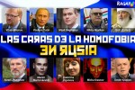 Los 10 nombres y apellidos de la homofobia en Rusia
