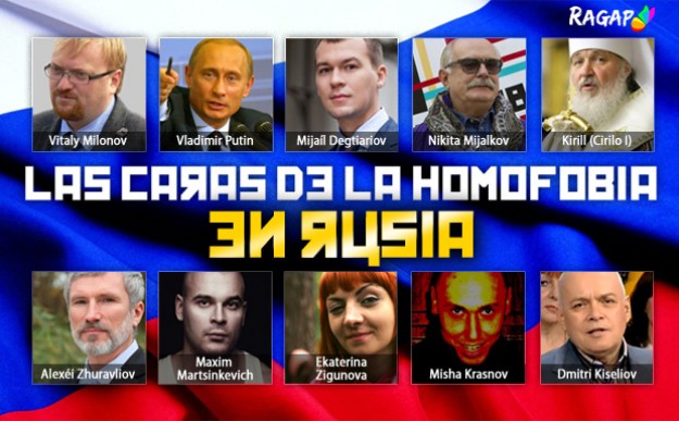 Los 10 nombres y apellidos de la homofobia en Rusia
